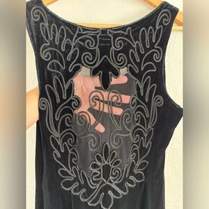 Vintage Scott McClintock Black Velvet Gown - Size 12